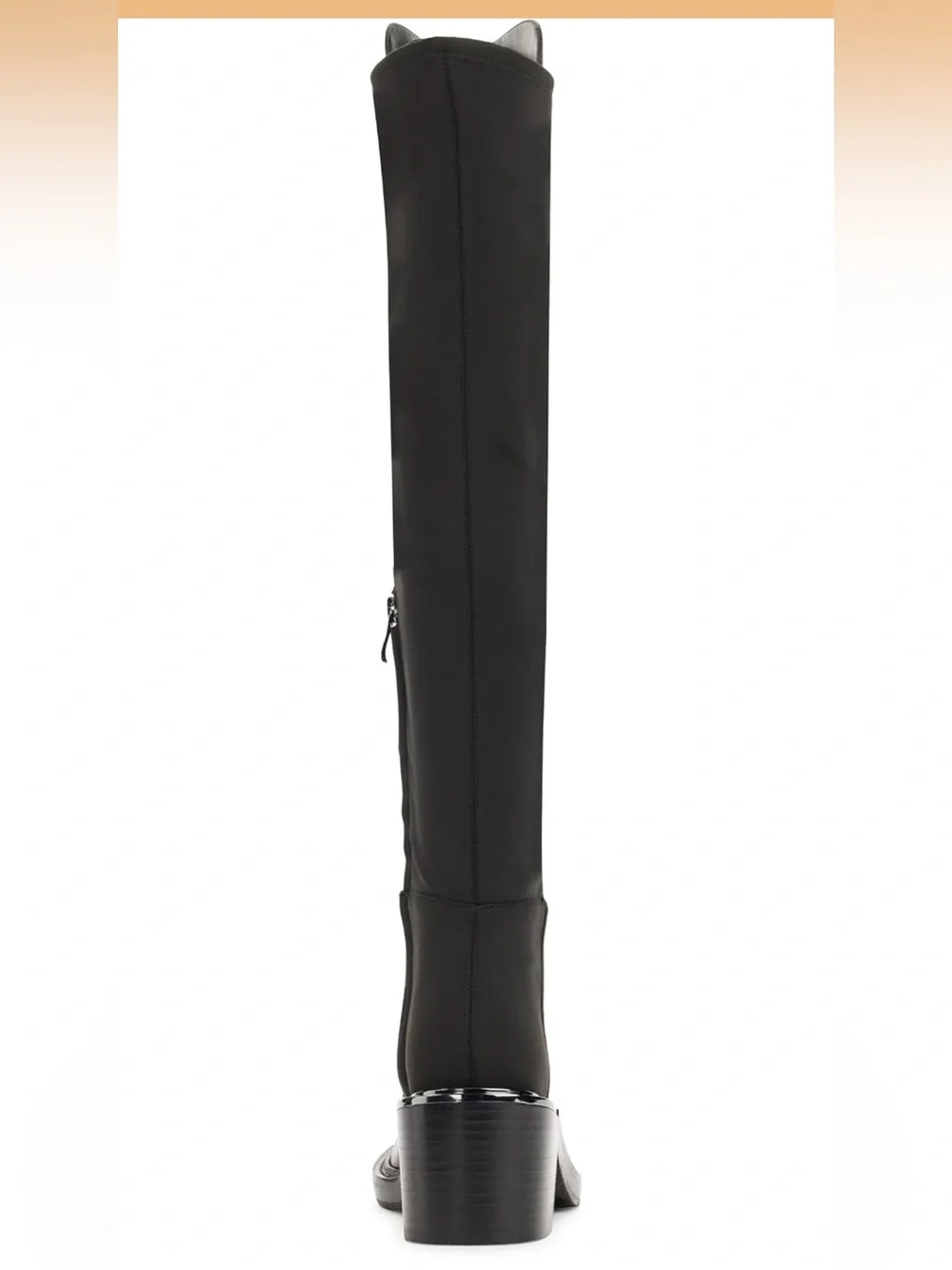 DKNY Black Over-the-Knee Block Heel Boots
